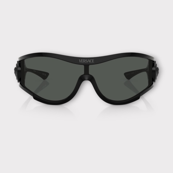 Versace VE4475 536087 Unisex Sunglasses in Black Frame & Dark Grey Lens